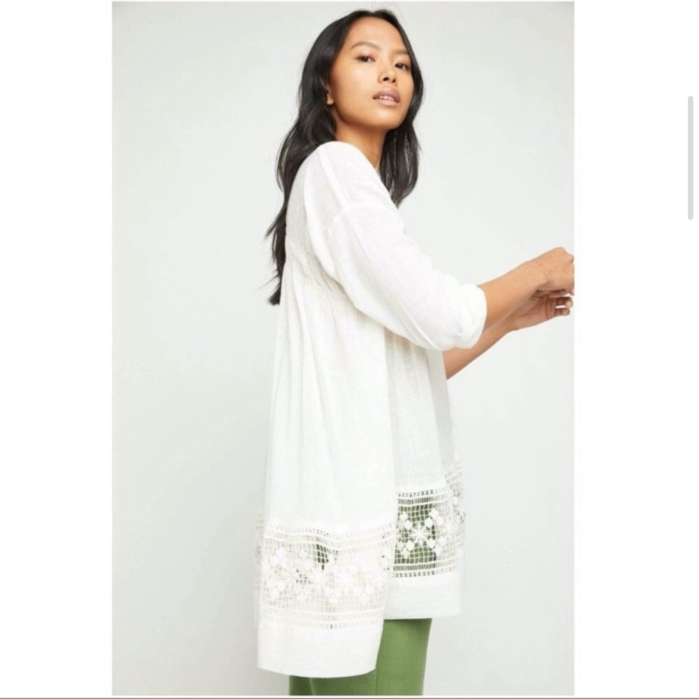 NWOT Free People Green Gardens Tunic XS - Picture 4 of 5